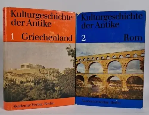 Buch: Kulturgeschichte der Antike, 2 Bände. Müller / Herrmann, 1976, Akademie