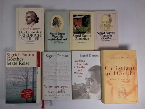 8 Bücher Sigrid Damm: Goethe, Schiller, des J. M. R. Lenz, Christiane ...