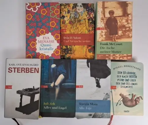 7 Bücher btb-Sonderausgabe Geschenkausgabe: Knausgard, McCourt, J. Zeh, Mora ...