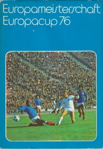 Buch: Europameisterschaft Europacup 76, Simon, Günter u.a. 1976, Sportverlag