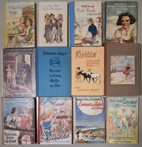 13 Romane für Mädchen: Marga Rayle, Johanna Spyri, Magda Trott, Hedwig Prohl ...