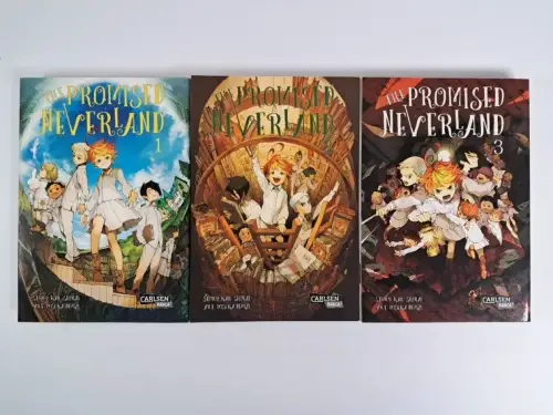 Manga: The Promised Neverland 1-3, Kaiu Shirai & Posuka Demizu, Carlsen, 3 Bände