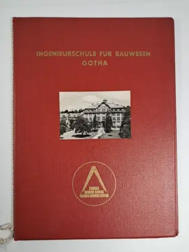 Mappe mit 2 Zeugnissen von Anton Vatterodt, Ingenieurschule für Bauwesen, 1964