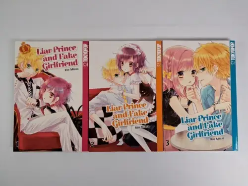 Manga + Sammelkarte: Liar Prince and Fake Girlfriend 1-3, Rin Miasa, Tokyopop