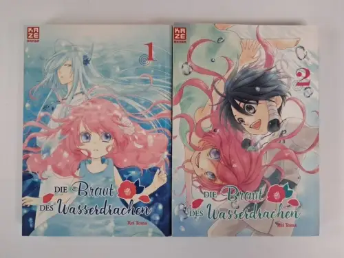 Manga: Die Braut des Wasserdrachen 1+2, Rei Toma, Kaze, gebraucht, sehr gut