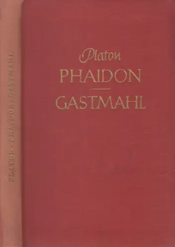 Buch: Phaidon / Gastmahl, Platon, 2 Bände in 1, 1950, Reclam, gebraucht, gut