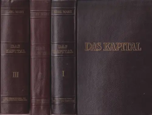 Buch: Das Kapital, Marx, Karl. 3 Bände, 1955, Dietz Verlag, gebraucht, gut
