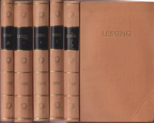 Buch: Werke in fünf Bänden, Lessing, Gotthold Ephraim. 1959, BDK, Volksverlag