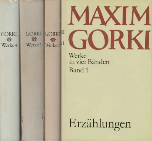 Buch: Werke in vier Bänden, Gorki, Maxim. 4 Bände, 1977, Aufbau-Verlag