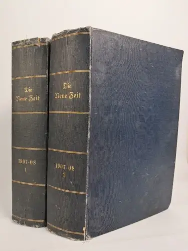 Die Neue Zeit. 26. Jahrgang 1907-08, Karl Kautsky, 2 Bände, Paul Singer Verlag