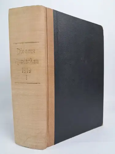 Buch: Die neue Rundschau 1919 Band 1, XXX. Jahrgang der freien Bühne, Fischer