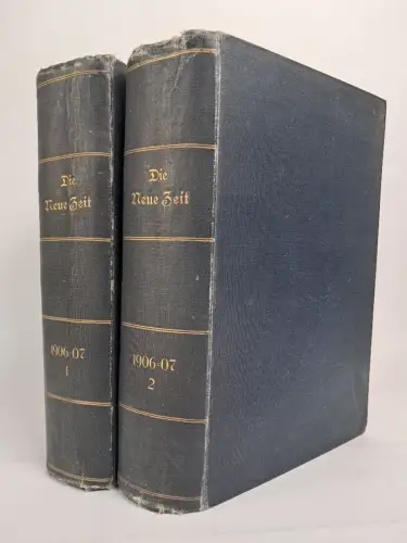 Die Neue Zeit. 25. Jahrgang 1906-07, Karl Kautsky, 2 Bände, Paul Singer Verlag