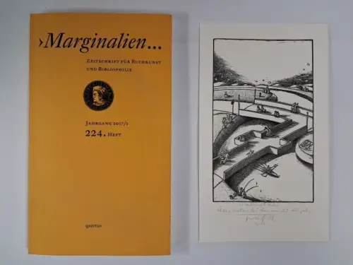 Marginalien. 224. Heft, Jahrgang 2017/1, mit Originalgrafik von Egbert Herfurth