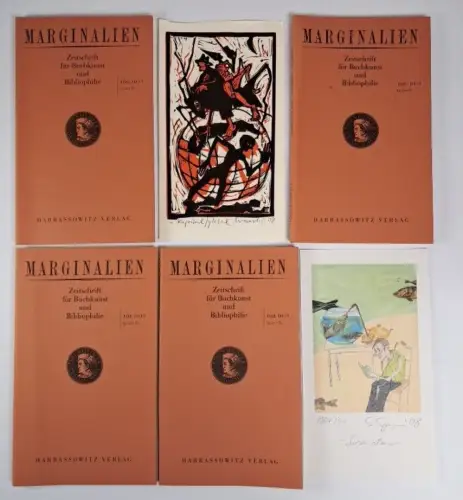 Marginalien Nr. 189-192, Jahrgang 2008, Originalgrafiken von Waschk & Graupner