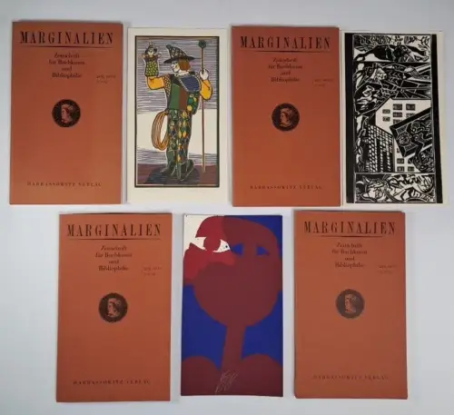 Marginalien Nr. 209-212, Jahrgang 2013, mit 3 signierten Originalgrafiken