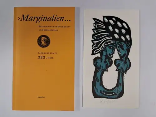 Marginalien. 222. Heft, Jahrgang 2016/3, mit Originalgrafik von Klaus Süß