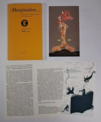 Marginalien. 246. Heft, Jahrgang 2022/3, 2 Originalgrafiken von Xago & Jattiot