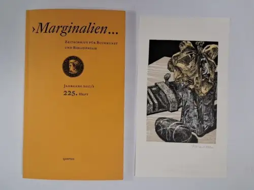 Marginalien. 225. Heft, Jahrgang 2017/2, mit Originalgrafik von   Bettina Haller