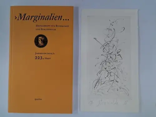 Marginalien. 223. Heft, Jahrgang 2016/4, mit Originalgrafik von Strawalde