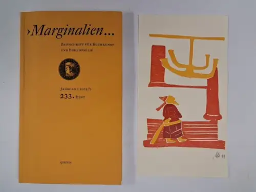 Marginalien. 233. Heft, Jahrgang 2019/2, mit Originalgrafik von Sven Märkisch