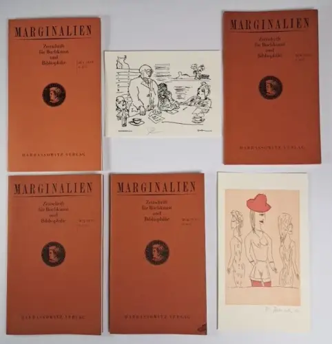 Marginalien Nr. 201-204, Jahrgang 2011, Originalgrafiken von Goltzsche & Rensch