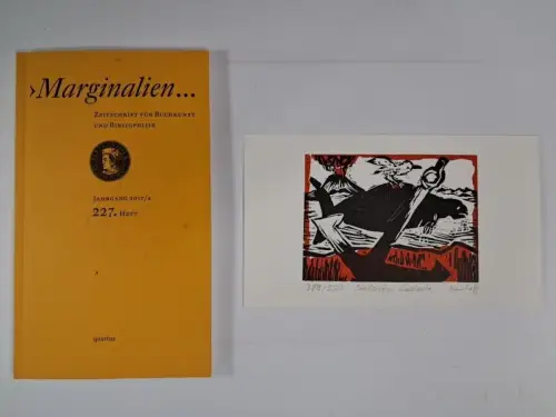 Marginalien. 227. Heft, Jahrgang 2017/4, Originalgrafik von   Ullrich Wannhoff