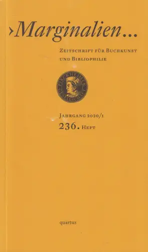 Marginalien. 236. Heft, Jahrgang 2020/1, quartus Verlag, gebraucht, sehr gut