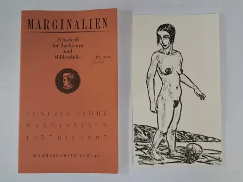 Marginalien. 185. Heft, Jahrgang 2007/1, Originalgrafik von   Hubertus Giebe