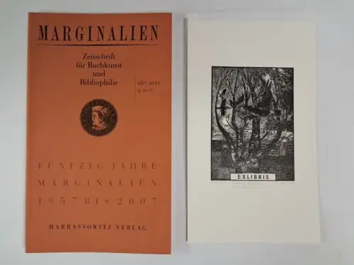 Marginalien. 187. Heft, Jahrgang 2007/3, mit Originalgrafik von Inka Grebner