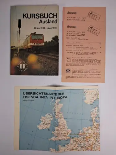 Buch: Kursbuch Ausland 27. Mai 1990 - 1. Juni 1991, Deutsche Reichsbahn