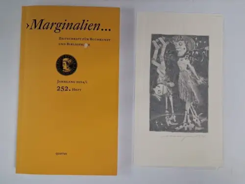 Marginalien. 255. Heft, Jahrgang 2024/1, mit Originalgrafik von Rolf Münzner