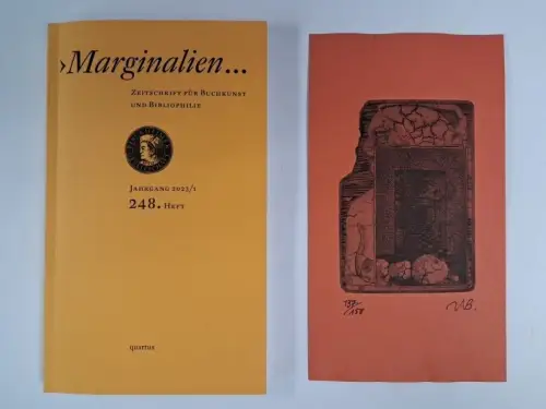 Marginalien. 248. Heft, Jahrgang 2023/1, Originalgrafik von Wolfgang Böttcher