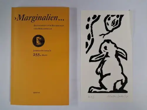 Marginalien. 255. Heft, Jahrgang 2024/4, mit Originalgrafik von Walter Sachs
