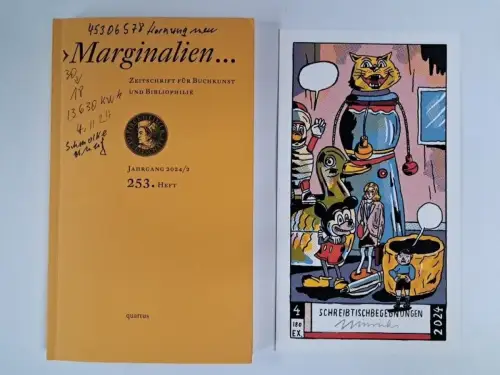 Marginalien. 253. Heft, Jahrgang 2024/2, mit Originalgrafik von Jakob Hinrichs
