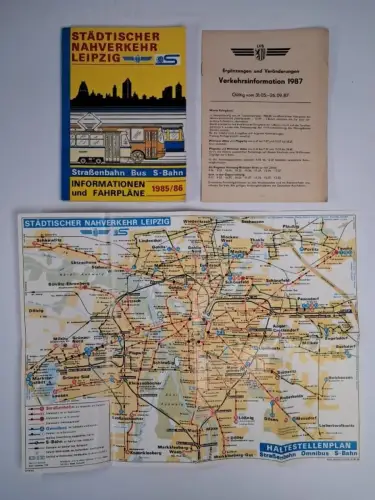 Buch: Städtischer Nahverkehr Leipzig. Informationen und Fahrpläne 1985/86
