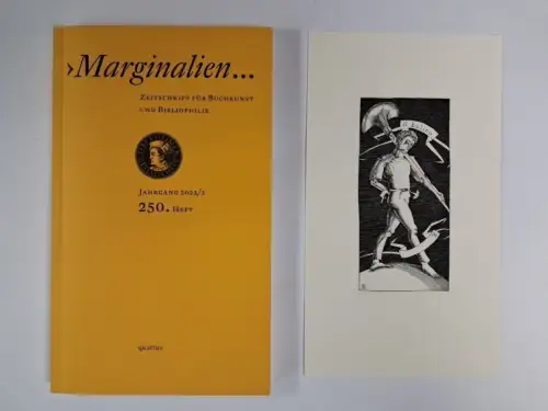Marginalien. 250. Heft, Jahrgang 2023/3, mit Originalgrafik von Baldwin Zettl