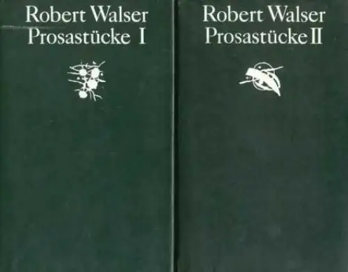 Buch: Prosastücke. Band I / II, Walser, Robert. 2 Bände, 1978, gebraucht, gut