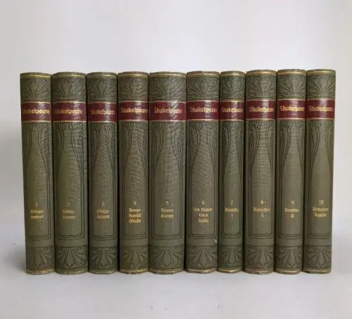 Buch: William Shakespeares Dramatische Werke 1-10, Bibliographisches Institut