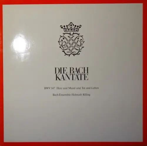 LP: Die Bach Kantate - BWV 147 Herz Und Mund Und Tat Und Leben, 1981, Hänssler