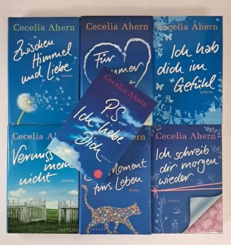 7 Bücher Cecelia Ahern: Für immer vielleicht; Zwischen Himmel und Liebe ...