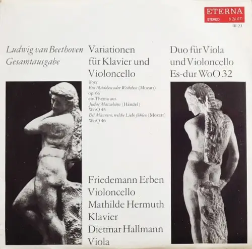 LP: Ludwig van Beethoven Gesamtausgabe III 23, Variationen, ETERNA 8 26 071