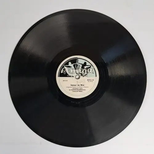 Schellackplatte: Schütt die Sorgen in ein Gläschen Wein / Immer im Mai, Amiga