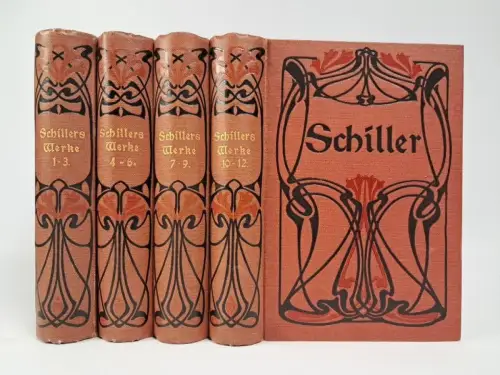 Buch: Friedrich Schillers sämtliche Werke in zwölf Bänden, 4 Bände. Max Hesse