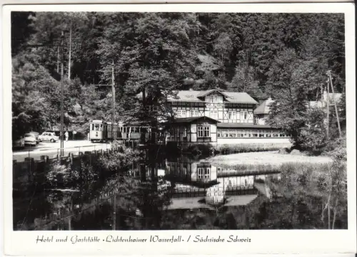 AK Hotel und Gaststätte. Lichtenhainer Wasserfal. Sächsische Schweiz, gut