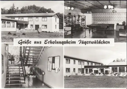 AK Grüße aus Erholungsheim Jägerwäldchen, ca. 1989, Straub & Fischer, ungelaufen