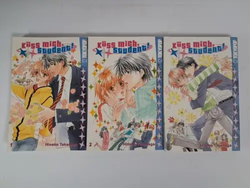 Manga: Küss mich, Student! 1-3, Hinako Takanaga, Tokyopop, 3 Bände