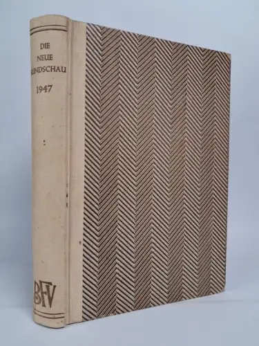 Buch: Die neue Rundschau 1947, Begründet von S. Fischer. Bermann-Fischer Verlag