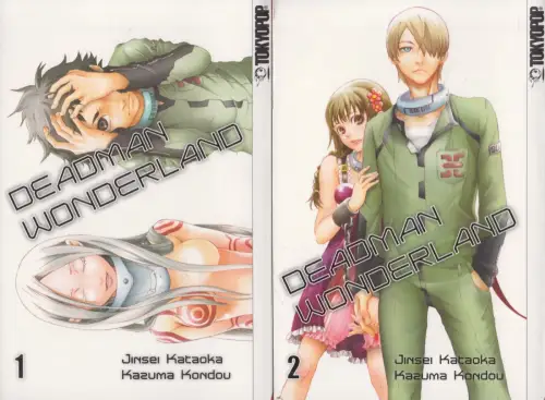 Manga: Deadman Wonderland 1+2, Jinsei Kataoka & Kazuma Kondou, Tokyopop, 2 Bände