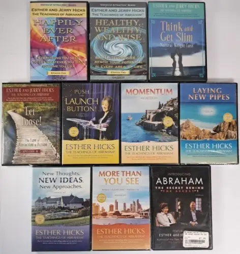 10 DVDs Law of Attraction (New Thought Movement), Esther Hicks, english