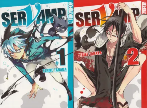 Manga: Servamp 1+2, Strike Tanaka, 2015, Tokyopop, 2 Bände, gebraucht, sehr gut